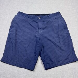 Tommy Bahama Shorts Mens 36 Blue Chino Flat Front Nylon Spandex 9" Inseam